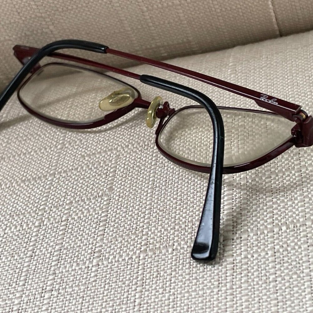 Vintage Ray-Ban Women Glasses Frame Titanium Red … - image 6